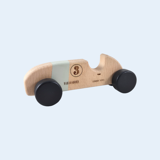 Vintage Racing Car Wooden Toys