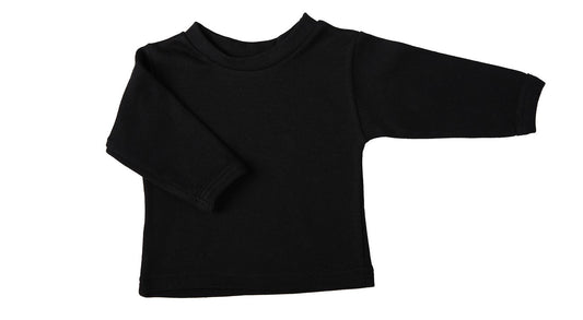 Blank 2 pack Baby Crew-Neck T-Shirts With Long Sleeves Mixed Colours - Little Lumps