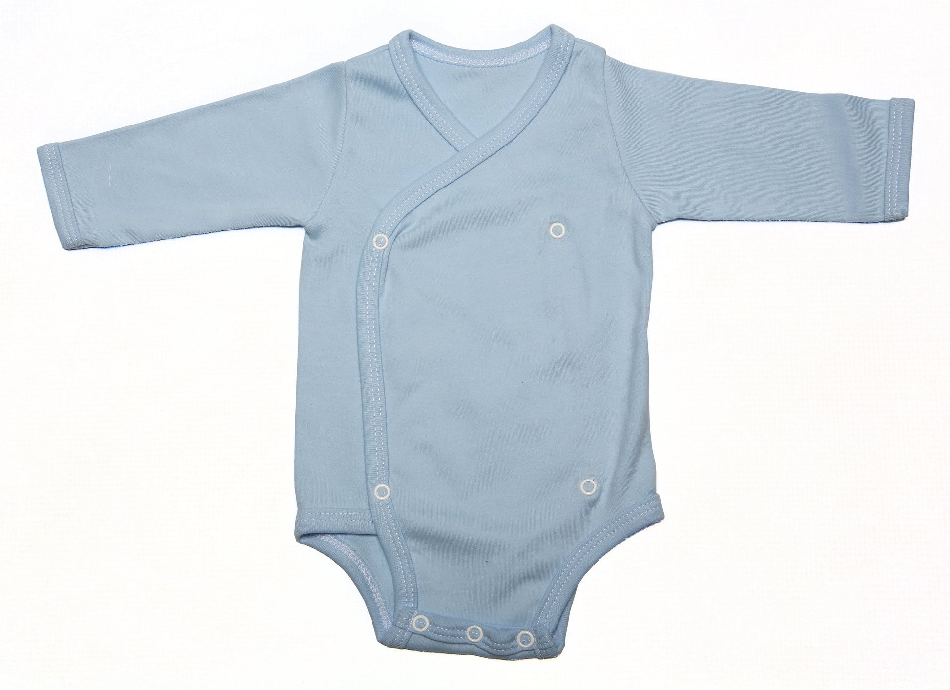 2-Pack Long-Sleeved Crossover Button-Up Onesies Mixed Colours - Little Lumps