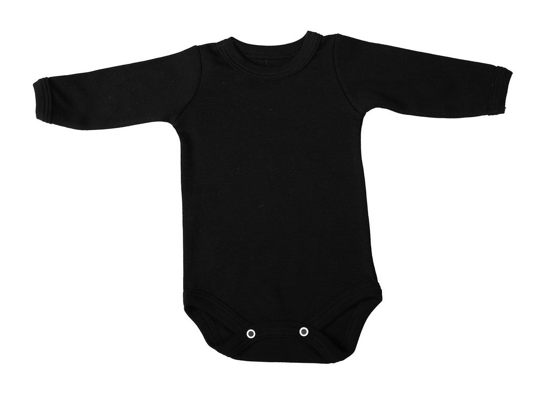 Bulk 6 pack Blank Long-Sleeved Crew Neck Onesies 100% Cotton - Little Lumps