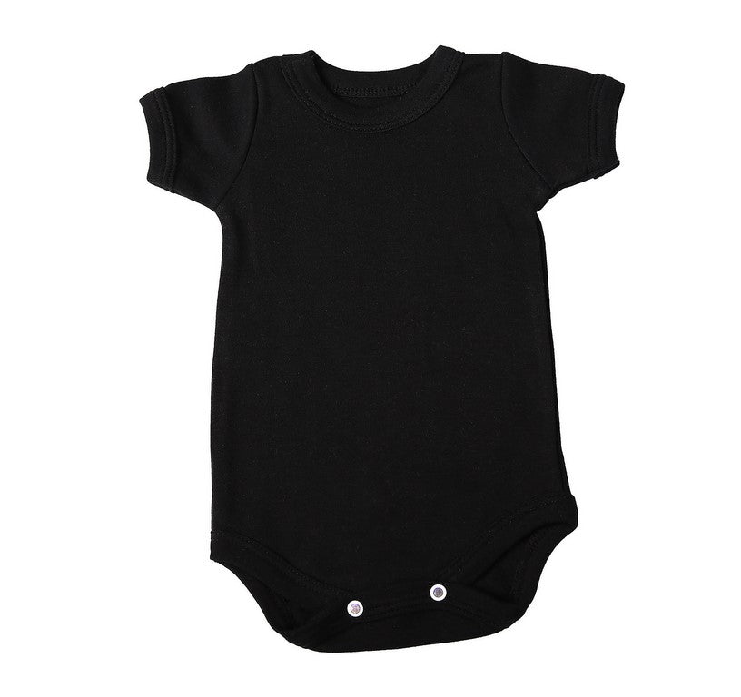 Crew neck baby onesie short sleeve - Little Lumps