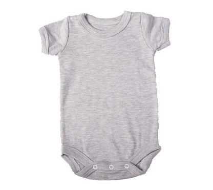 Crew neck baby onesie short sleeve - Little Lumps