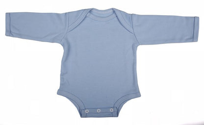 2-Pack Blank Long-Sleeved Baby Onesies With Envelope Neckline - Little Lumps