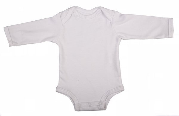 2-Pack Blank Long-Sleeved Baby Onesies With Envelope Neckline - Little Lumps
