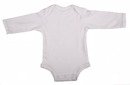 2-Pack Blank Long-Sleeved Baby Onesies With Envelope Neckline - Little Lumps