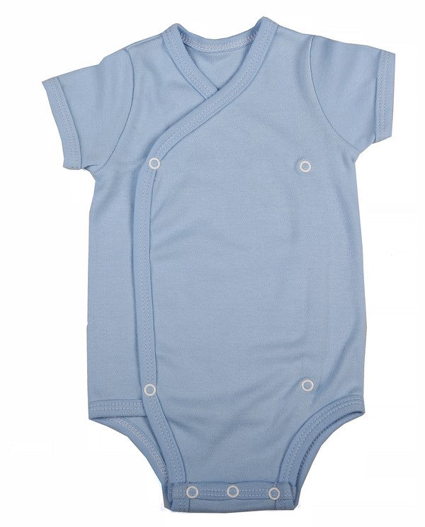 Cross-over Baby Onesie short sleeve - Little Lumps