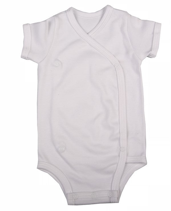 Cross-over Baby Onesie short sleeve - Little Lumps