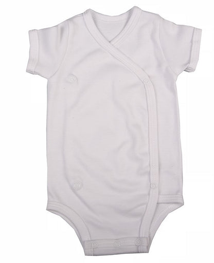 Cross-over Baby Onesie short sleeve - Little Lumps
