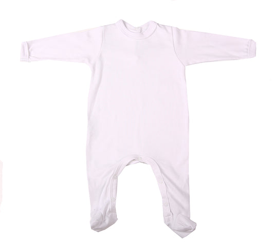 2-Pack Back-Fastening Blank Babygros Made From 100% Cotton - Little Lumps