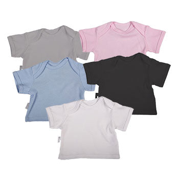 Baby Short Sleeve T-Shirts With Envelope Neckline - Little Lumps
