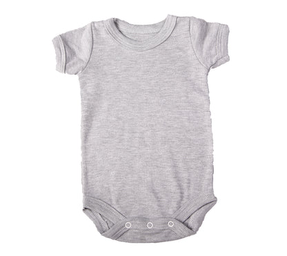 Crew neck baby onesie short sleeve - Little Lumps