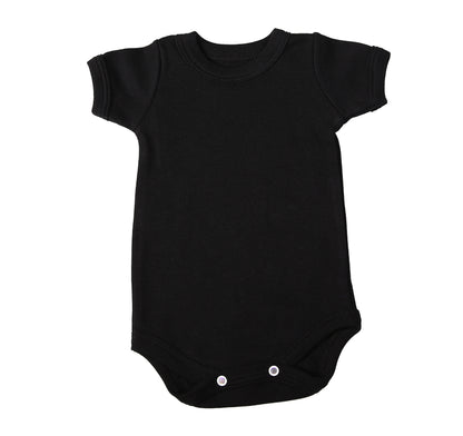 Crew neck baby onesie short sleeve - Little Lumps