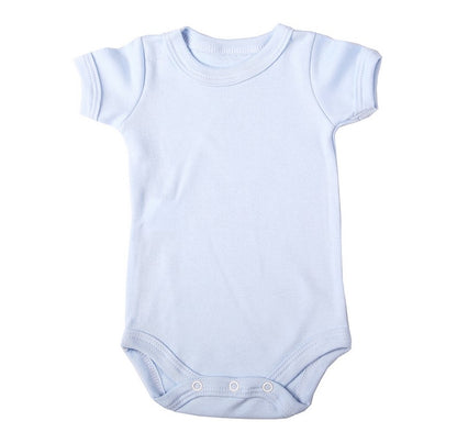 Crew neck baby onesie short sleeve - Little Lumps