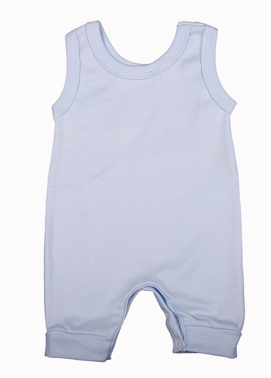 100% 2-Pack Cotton Blank Sleeveless Baby Rompers In Mixed Colours - Little Lumps
