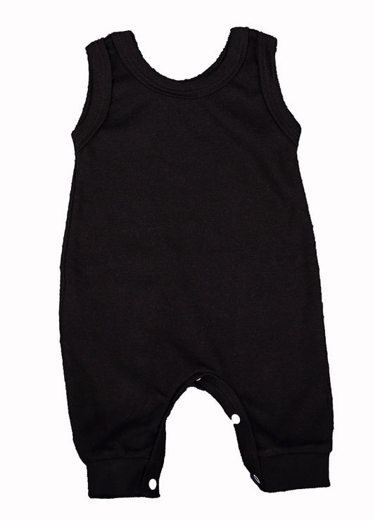 100% 2-Pack Cotton Blank Sleeveless Baby Rompers In Mixed Colours - Little Lumps