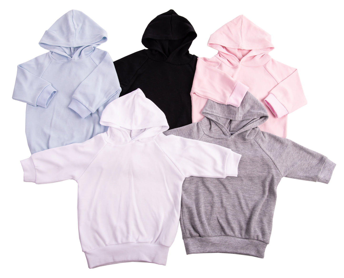 Baby Long Sleeved Hoodies (2 Pack mixed colours) - Little Lumps