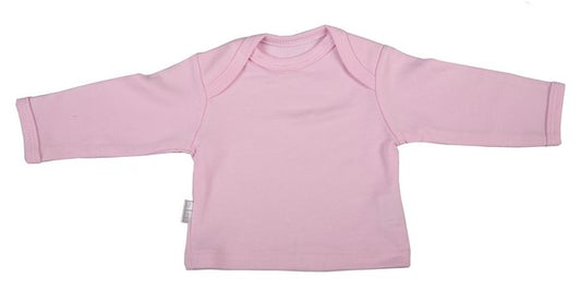 Blank Long-Sleeved Baby T-Shirts With Envelope Neckline 2-Pack - Little Lumps