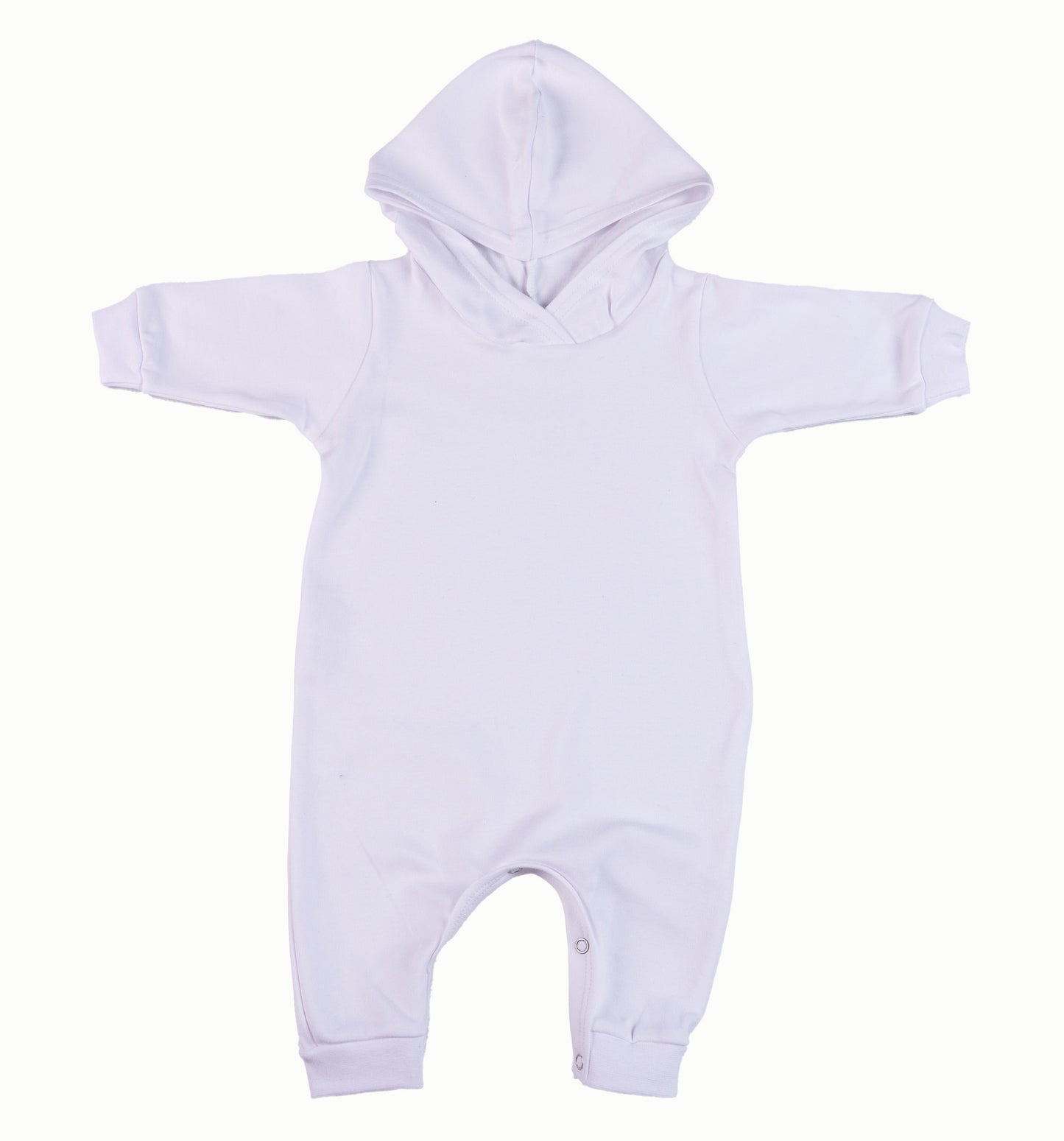 2-Pack Hooded Harem Blank Babygros Made From 100% Cotton - Little Lumps